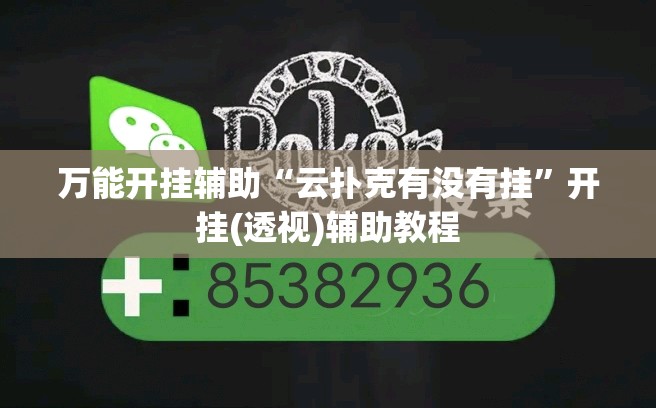 万能开挂辅助“云扑克有没有挂”开挂(透视)辅助教程
