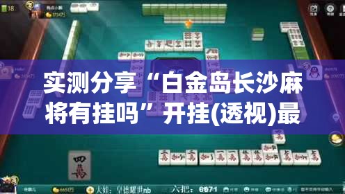实测分享“白金岛长沙麻将有挂吗”开挂(透视)最新辅助详细