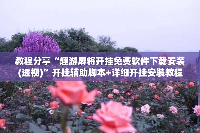 教程分享“趣游麻将开挂免费软件下载安装(透视)”开挂辅助脚本+详细开挂安装教程