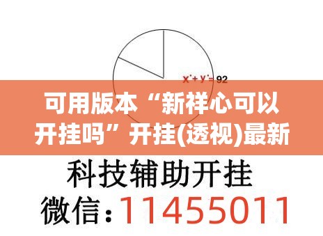可用版本“新祥心可以开挂吗”开挂(透视)最新辅助详细