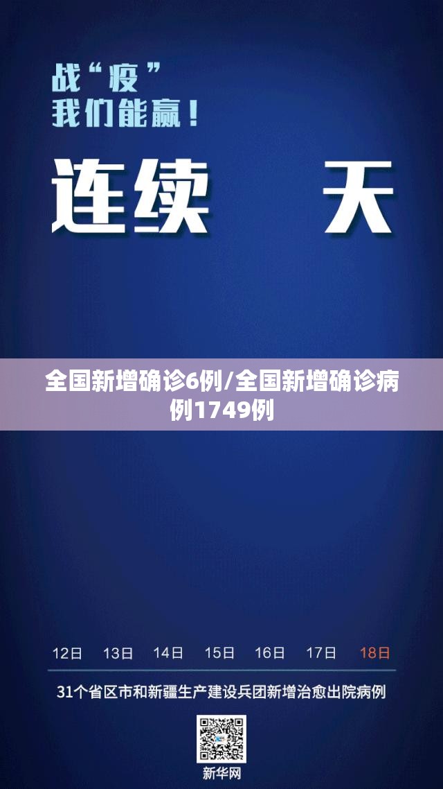 全国新增确诊6例/全国新增确诊病例1749例 全国新增确诊6例/全国新增确诊病例1749例