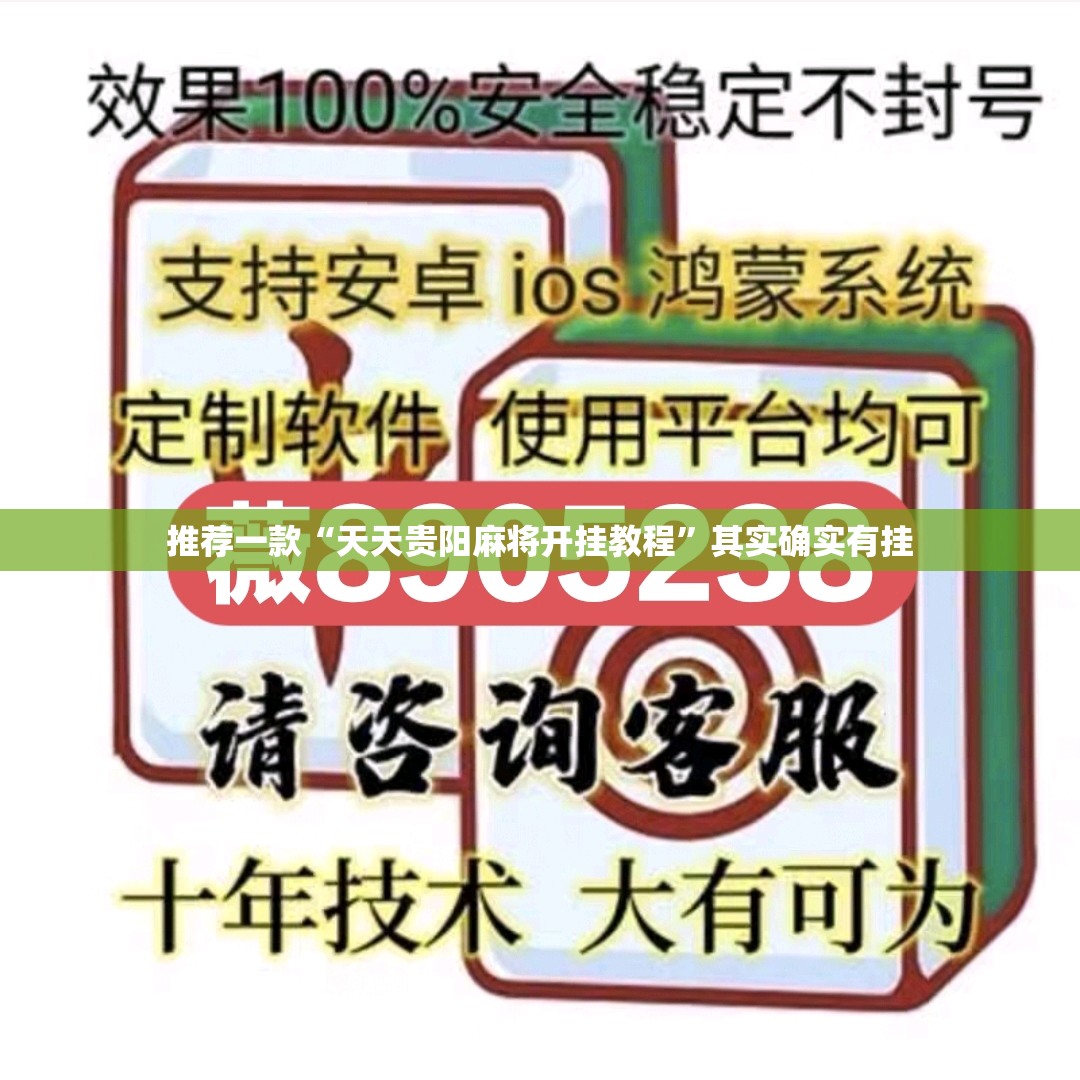 推荐一款“天天贵阳麻将开挂教程”其实确实有挂