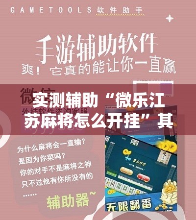 实测辅助“微乐江苏麻将怎么开挂”其实确实有挂