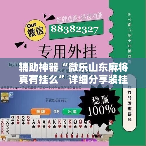 辅助神器“微乐山东麻将真有挂么”详细分享装挂步骤