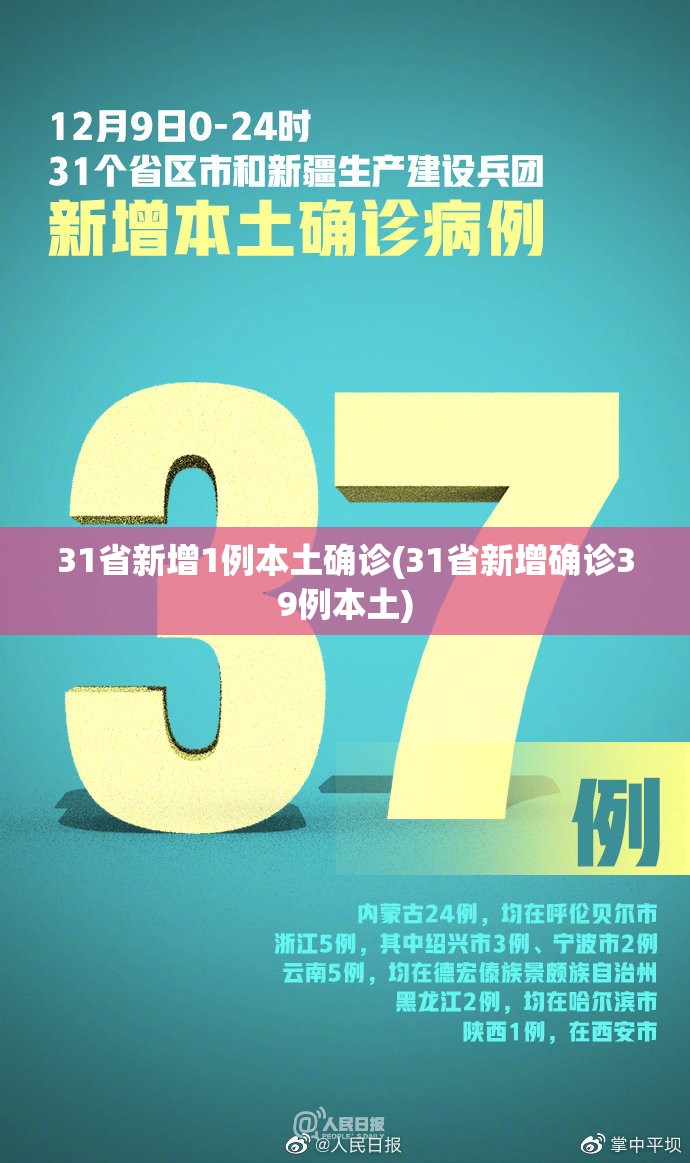 31省新增1例本土确诊(31省新增确诊39例本土)