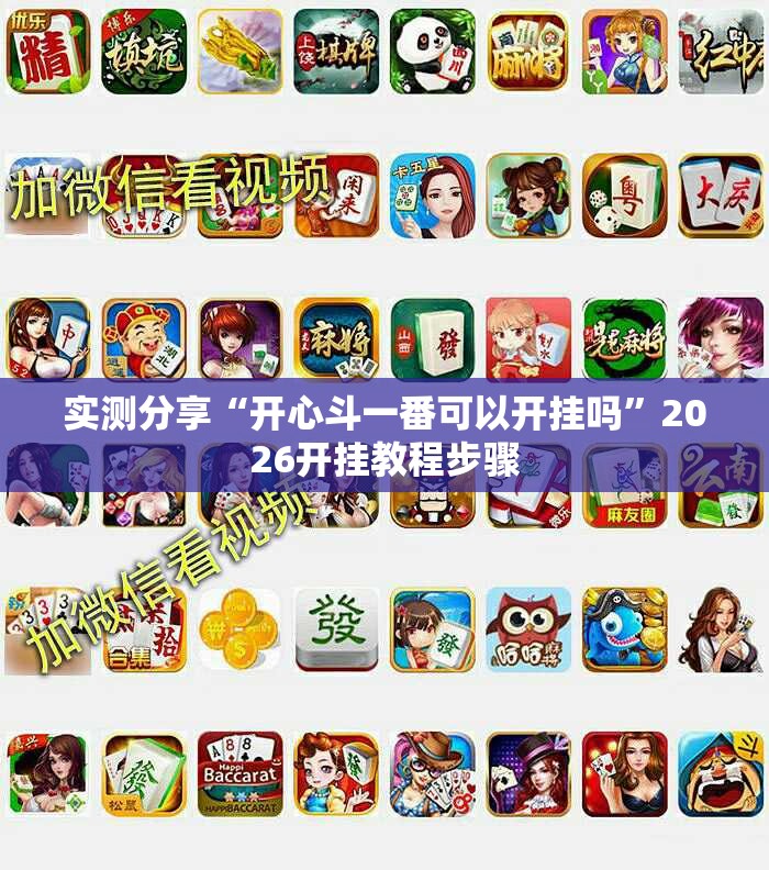 实测分享“开心斗一番可以开挂吗”2026开挂教程步骤