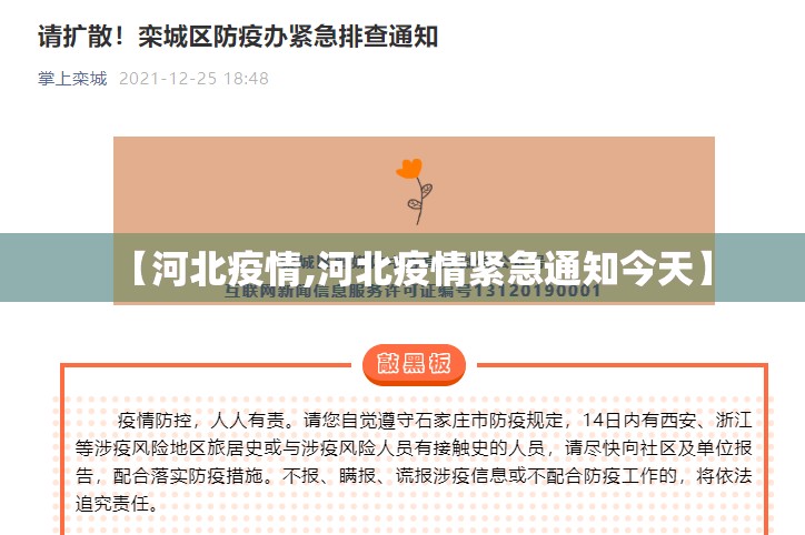 【河北疫情,河北疫情紧急通知今天】 【河北疫情,河北疫情紧急通知今天】