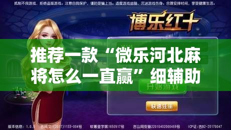 推荐一款“微乐河北麻将怎么一直赢”细辅助教程分享