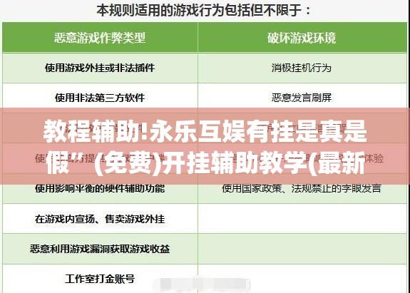 教程辅助!永乐互娱有挂是真是假”(免费)开挂辅助教学(最新辅助开挂教程)