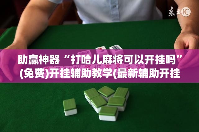 助赢神器“打哈儿麻将可以开挂吗”(免费)开挂辅助教学(最新辅助开挂教程)