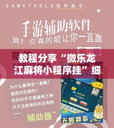 教程分享“微乐龙江麻将小程序挂”细辅助教程分享