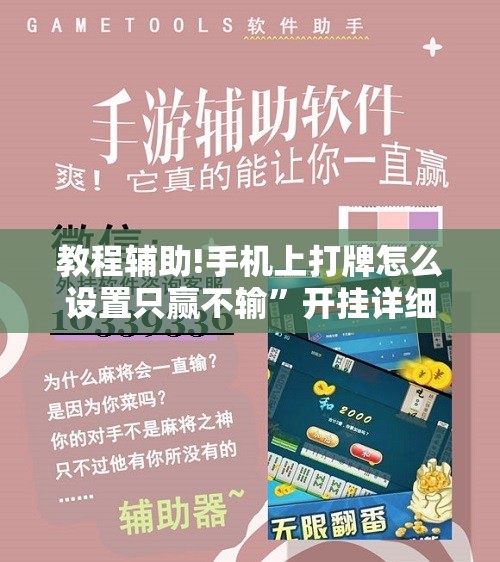 教程辅助!手机上打牌怎么设置只赢不输”开挂详细教程