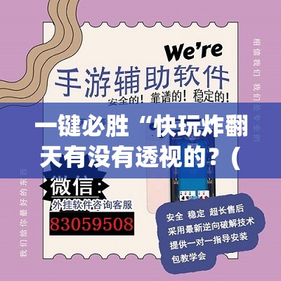 一键必胜“快玩炸翻天有没有透视的？(透视)”开挂辅助脚本+详细开挂安装教程
