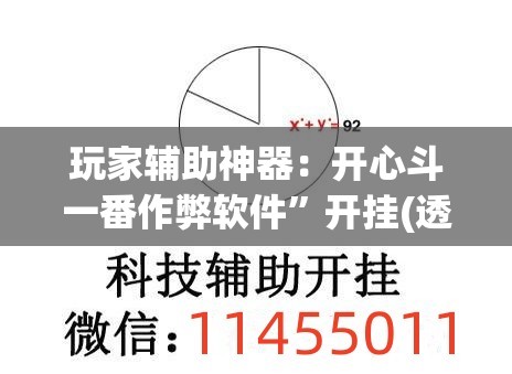 玩家辅助神器：开心斗一番作弊软件”开挂(透视)辅助教程