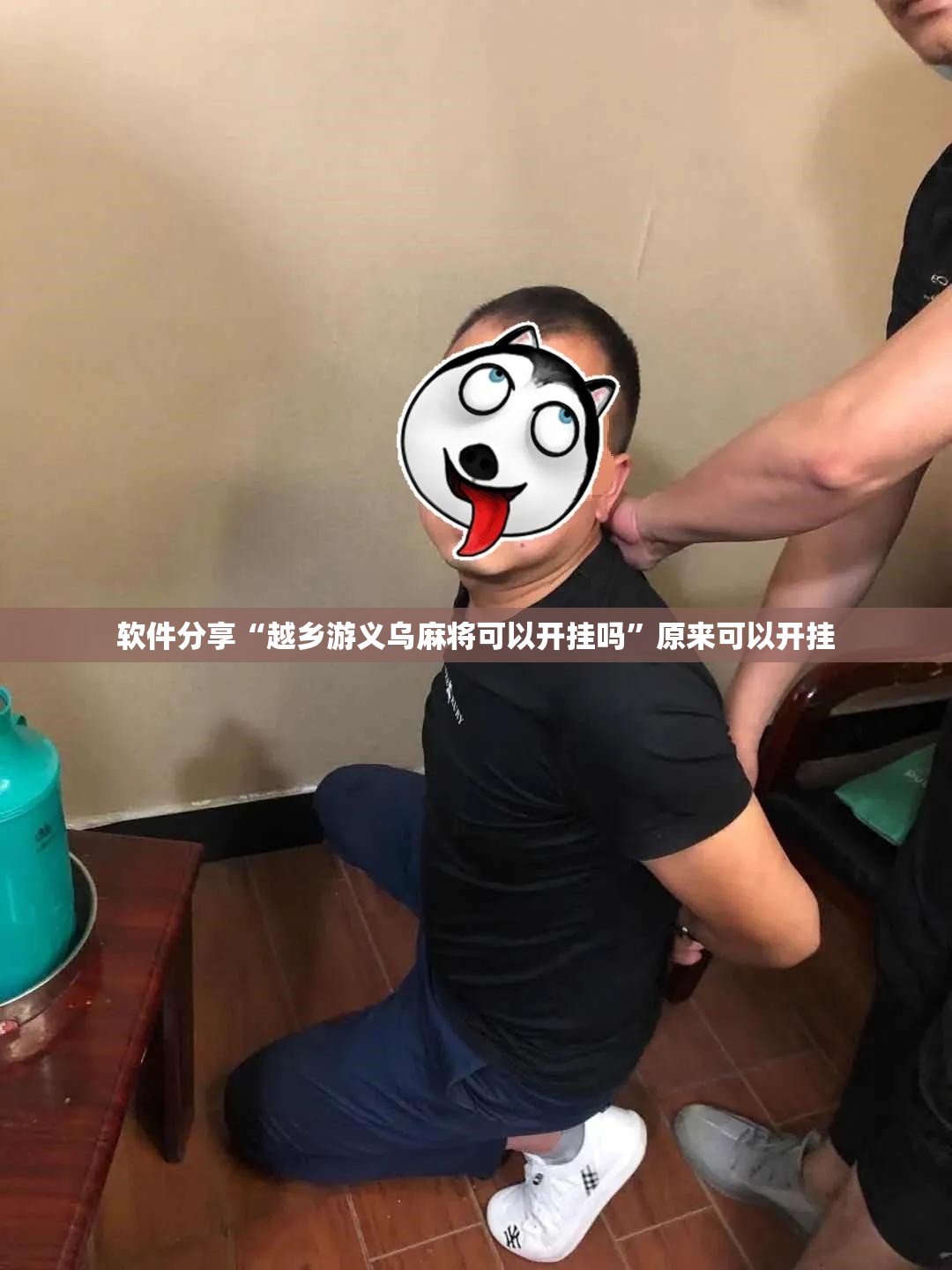 软件分享“越乡游义乌麻将可以开挂吗”原来可以开挂