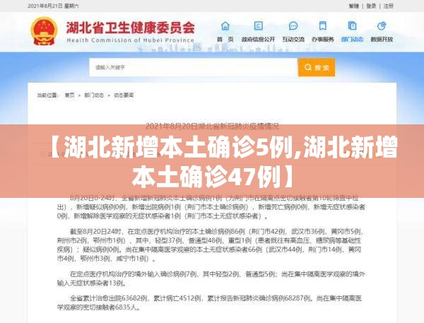 【湖北新增本土确诊5例,湖北新增本土确诊47例】 【湖北新增本土确诊5例,湖北新增本土确诊47例】