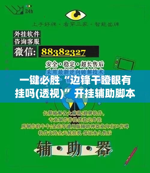 一键必胜“边锋干瞪眼有挂吗(透视)”开挂辅助脚本+详细开挂安装教程