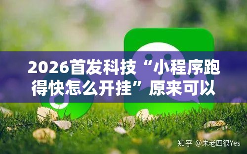 2026首发科技“小程序跑得快怎么开挂”原来可以开挂