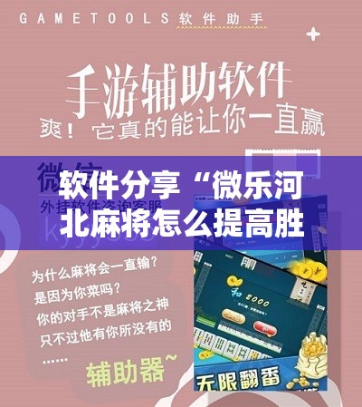软件分享“微乐河北麻将怎么提高胜率”细辅助教程分享