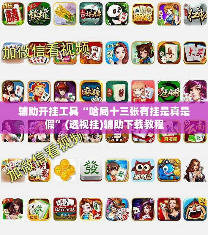 辅助开挂工具“哈局十三张有挂是真是假”(透视挂)辅助下载教程