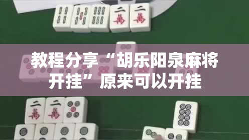 教程分享“胡乐阳泉麻将开挂	”原来可以开挂