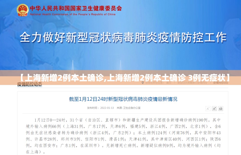 【上海新增2例本土确诊,上海新增2例本土确诊 3例无症状】 【上海新增2例本土确诊,上海新增2例本土确诊 3例无症状】