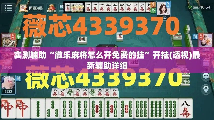 实测辅助“微乐麻将怎么开免费的挂	”开挂(透视)最新辅助详细