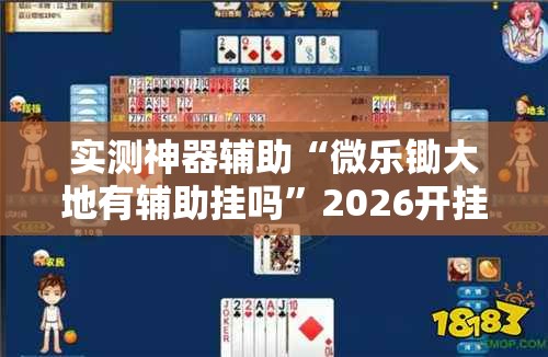 实测神器辅助“微乐锄大地有辅助挂吗”2026开挂教程步骤