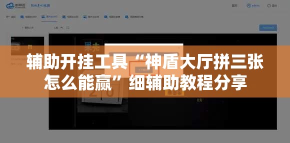 辅助开挂工具“神盾大厅拼三张怎么能赢”细辅助教程分享