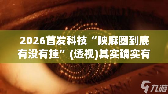 2026首发科技“陕麻圈到底有没有挂”(透视)其实确实有挂