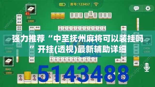 强力推荐“中至抚州麻将可以装挂吗”开挂(透视)最新辅助详细