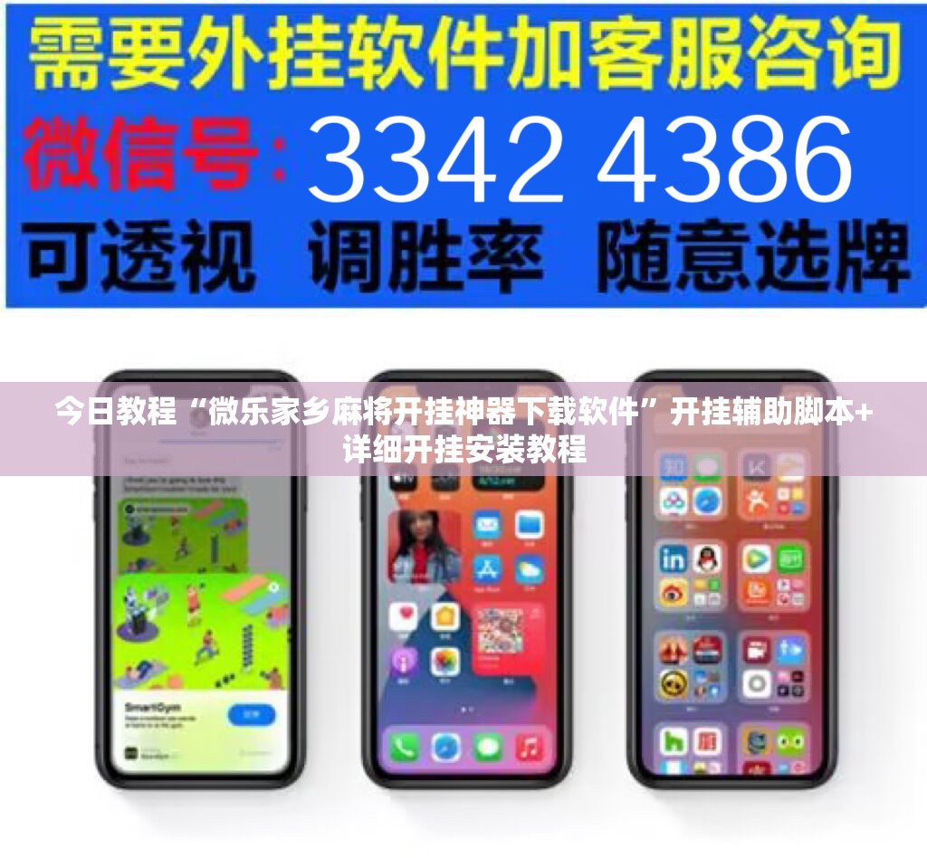 今日教程“微乐家乡麻将开挂神器下载软件”开挂辅助脚本+详细开挂安装教程