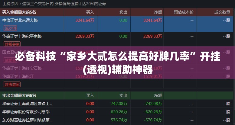 必备科技“家乡大贰怎么提高好牌几率”开挂(透视)辅助神器