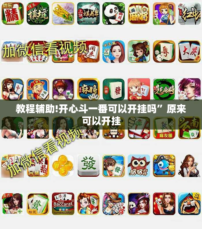 教程辅助!开心斗一番可以开挂吗”原来可以开挂