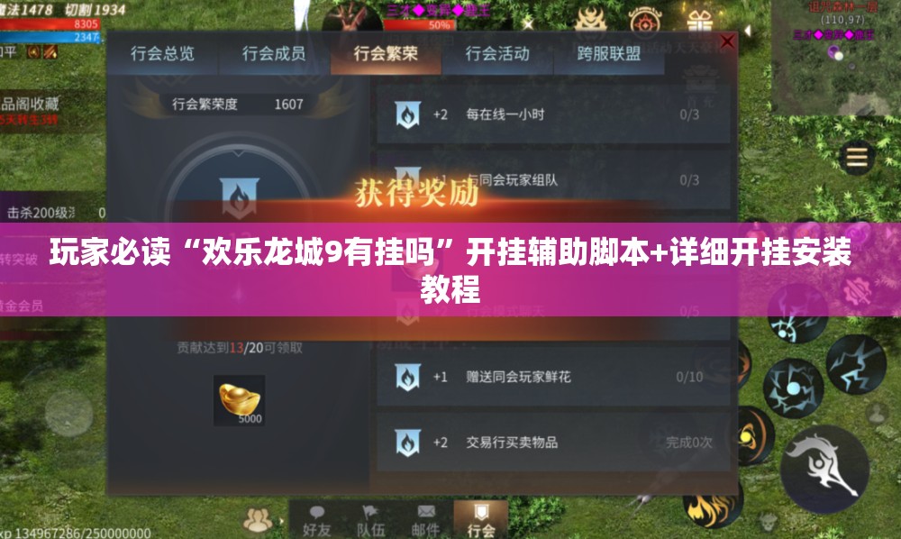 玩家必读“欢乐龙城9有挂吗	”开挂辅助脚本+详细开挂安装教程