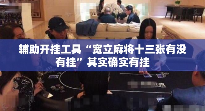 辅助开挂工具“宽立麻将十三张有没有挂”其实确实有挂