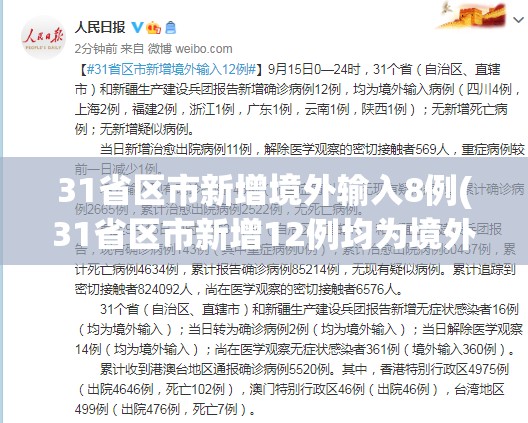 31省区市新增境外输入8例(31省区市新增12例均为境外输入) 31省区市新增境外输入8例(31省区市新增12例均为境外输入)
