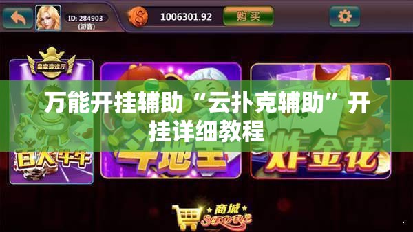 万能开挂辅助“云扑克辅助	”开挂详细教程