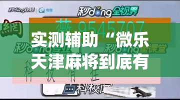 实测辅助“微乐天津麻将到底有没有挂”(透视挂)辅助下载教程