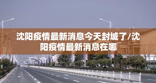 沈阳疫情最新消息今天封城了/沈阳疫情最新消息在哪 沈阳疫情最新消息今天封城了/沈阳疫情最新消息在哪