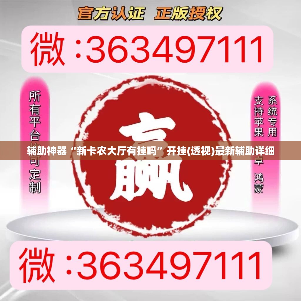 辅助神器“新卡农大厅有挂吗”开挂(透视)最新辅助详细