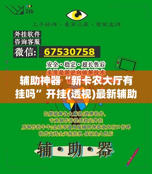 辅助神器“新卡农大厅有挂吗”开挂(透视)最新辅助详细
