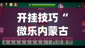 开挂技巧“微乐内蒙古麻将有挂吗”开挂(透视)辅助教程