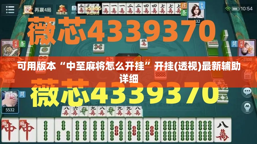可用版本“中至麻将怎么开挂”开挂(透视)最新辅助详细