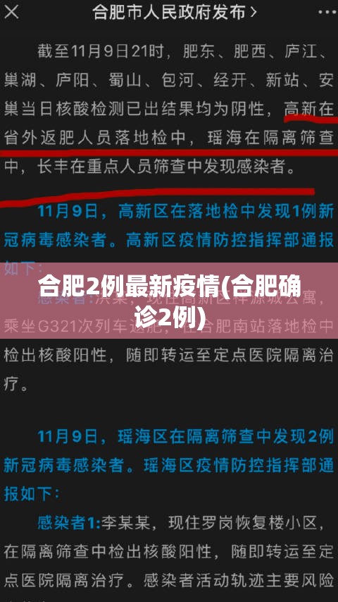 合肥2例最新疫情(合肥确诊2例) 合肥2例最新疫情(合肥确诊2例)