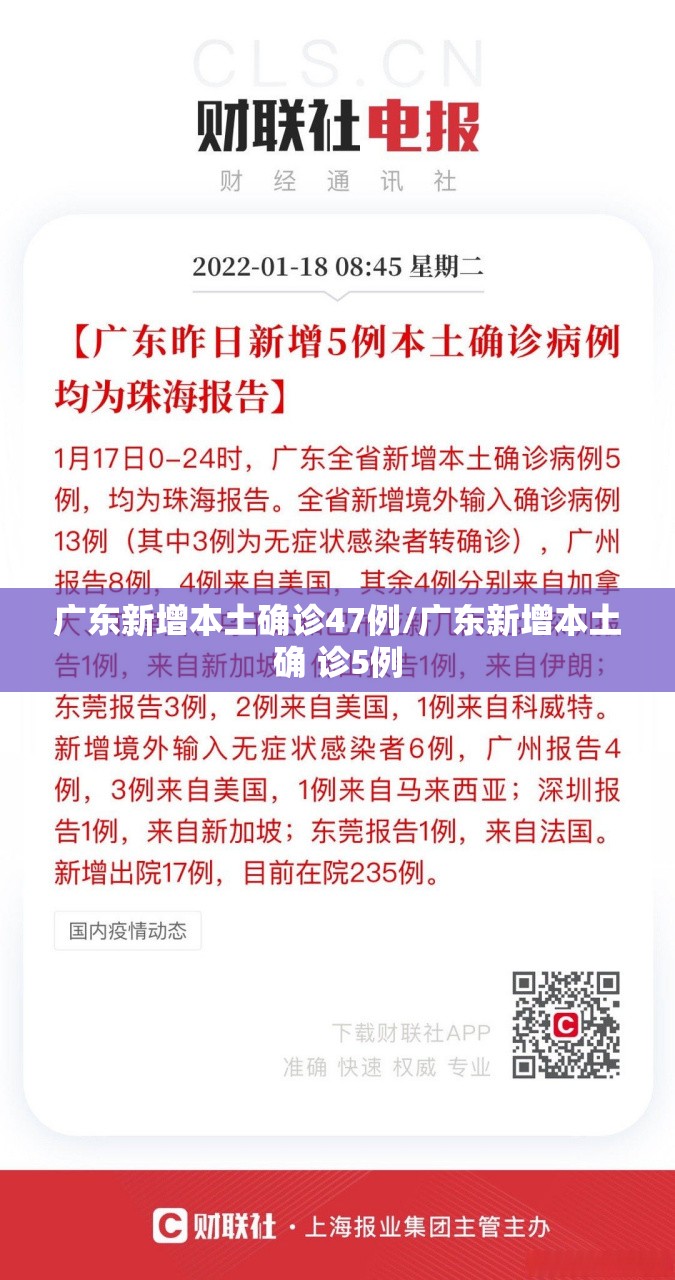 广东新增本土确诊47例/广东新增本土确 诊5例 广东新增本土确诊47例/广东新增本土确 诊5例