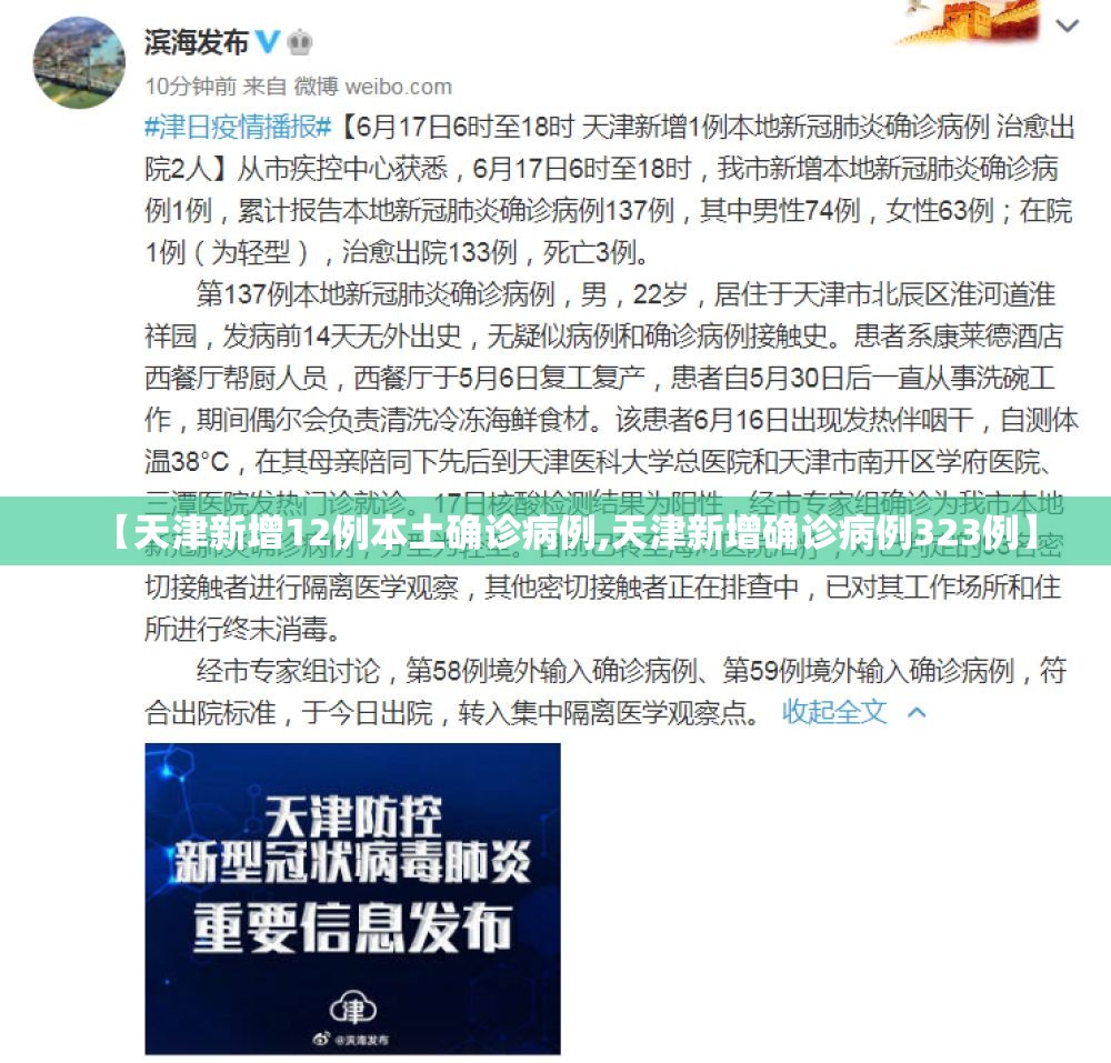 【天津新增12例本土确诊病例,天津新增确诊病例323例】
