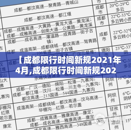【成都限行时间新规2021年4月,成都限行时间新规2021年7月时间】 【成都限行时间新规2021年4月,成都限行时间新规2021年7月时间】
