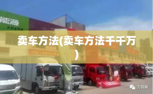 卖车方法(卖车方法千千万) 卖车方法(卖车方法千千万)