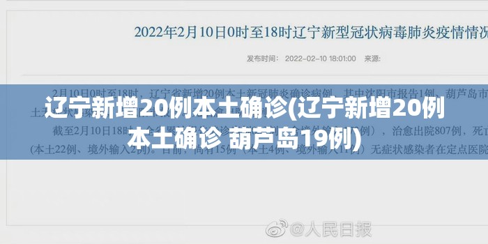 辽宁新增20例本土确诊(辽宁新增20例本土确诊 葫芦岛19例)